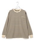 J.PRESS YORK STREET 【WOMEN】ポケットボーダーロングスリーブ Tシャツ