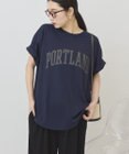 AMERICAN HOLIC PORTLAND裾ラウンドTシャツ