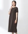 J.PRESS LADIES L 【WEB限定カラーあり・洗える】コットンスムース ドルマンスリーブ ワンピース