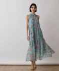 GRACE CONTINENTAL リゾートプリントティアードワンピース