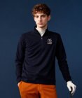 23区GOLF 【MEN】【吸湿発熱】クラブ柄 ハーフジップ