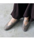 MODE ET JACOMO <MODE ET JACOMO>ストラップチュールフラットパンプス
