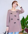 Tiaclasse L 【洗える】リボンニットチュニック