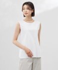 J.PRESS LADIES L 【洗える】スムースジャージー ノースリーブ カットソー