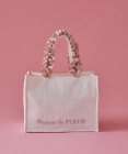 Maison de FLEUR リボン柄ジャカードスクエアトートSバッグ