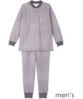 ワコール／睡眠科学 メンズ パジャマ 長袖 長ズボン 綿混(本体) あったか YGW473 睡眠科学／ワコール