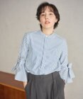 #Newans 【洗濯機可能/シワになりにくい】リボンカフスブラウス