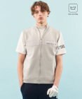 23区GOLF 【MEN】【ウォッシャブル】ジップアップ ニットベスト