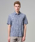 JOSEPH HOMME 【新型】アブストラクトジャガードストレッチ 　レギュラーカラー半袖シャツ