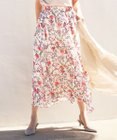 自由区 L 【カタログ掲載・洗える】マラケシュフラワープリント スカート