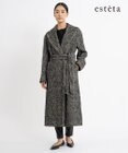 23区 L 【エステータ】ヘリンボーンツイード ガウンコート