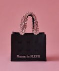 Maison de FLEUR リボン柄ジャカードスクエアトートSバッグ