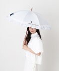 MOONBAT 【遮光/晴雨兼用日傘】POLO RALPH LAUREN(ポロ ラルフローレン) ストライプフリル 長傘 遮熱 UV
