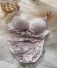 San-ai Resort（三愛水着楽園） 【northerly bra フィットシリーズ 谷間メイク】パールリボンレースモールド ブラジャー＆ショーツSet B～Fカップ