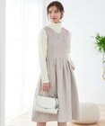 Tiaclasse 【洗える】ツイードタックワンピース