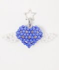 WEGO ハートウィングビーズキーホルダー