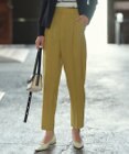 23区 【洗える】ポリエステルストレッチツイル テーパードパンツ