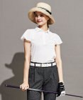23区GOLF 【WOMEN】【吸汗速乾/日本製】ミラノリブボーダーシャツ