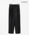 23区 【エステータ】ウールシルクツイル パンツ