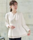 Tiaclasse 【洗える】レイヤードヘムペプラムブラウス