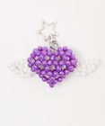WEGO ハートウィングビーズキーホルダー