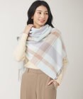 ANY SIS 【洗える】フワリーチェック ストール