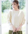 Tiaclasse 【洗える】ケーブル編みドルマンニットトップス