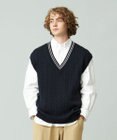 J.PRESS YORK STREET 【UNISEX】コットンケーブルチルデン ニットベスト