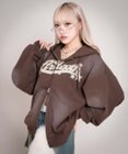 WEGO 【ユニセックス着用ITEM/MLサイズ展開】グラフィックZIPパーカー