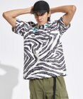 PW CIRCULUS 【UVカット / 吸水速乾 / 伸縮性抜群】【MEN】ゼブラ柄モック T