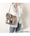 UNBILLION カシュカシュ cachecache / クラッシュメタリック肩入れバケツトートバッグ