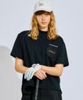 PW CIRCULUS 【吸水速乾 / UV遮蔽率99% UVカット / ストレッチ】【WOMEN】メッシュポケットモックネックT ゴルフウェア レディース