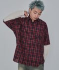 WEGO 【ユニセックス着用ITEM/MLサイズ展開】チェックレイヤードシャツ（LS）