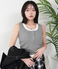 WEGO 【カップ付き】レイヤードデザインカップインタンク