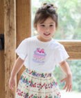 ANY KIDS 袖レース ケーキプリント Tシャツ