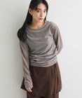 CRAFT STANDARD BOUTIQUE シアーベロアサイドギャザープルオーバー