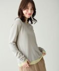 ANY L カラーレイヤードニットTシャツ