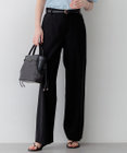 23区 L 【CanCam・CLASSY.・Oggi掲載】リネンレーヨンストレッチ ワイドパンツ