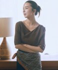earth music&ecology ドレープニットプルオーバー