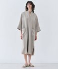 BEIGE， 【洗える】RUE / クロスオーバーVネックワンピース