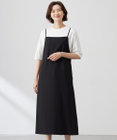 J.PRESS LADIES L 【洗える】バックサテンジョーゼット キャミワンピース