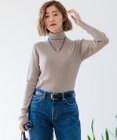 23区 【Oggi1月号/CLASSY.11月号掲載】ウーステッドウール リブタートルネック ニット