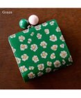 tsumori chisato CARRY グリッターフラワー がま口2つ折り ミニ財布