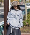 WEGO 【ユニセックス着用ITEM/裏起毛】カレッジロゴボアパーカー