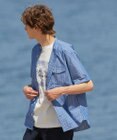 J.PRESS MEN 【クールマックス】サッカー マルチストライプ バンドカラーシャツ