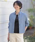J.PRESS LADIES 【洗える】5ozバージラコンパクト デニムシャツ