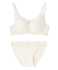 San-ai Resort（三愛水着楽園） 【northerly bra フィットシリーズ 谷間メイク】 カシュクールレースモールド ブラジャー＆ショーツSet B～Fカップ