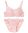 San-ai Resort（三愛水着楽園） 【northerly bra フィットシリーズ 谷間メイク】 カシュクールレースモールド ブラジャー＆ショーツSet B～Fカップ
