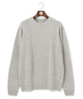 J.PRESS MEN 【KING SIZE】【Cash Lamb's Wool】ケーブルクルーネック ニット