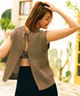 自由区 S 【SHIHOさん着用・レイヤード・旬スタイル】リネンコットン ベスト